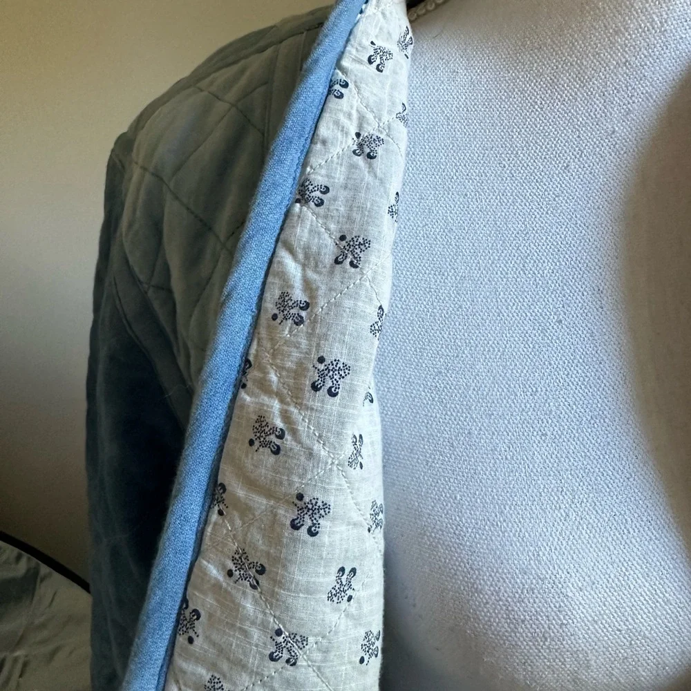 Dylan Los Angeles Reversible Blue Quilted Jacket Medium NWT - Picture 5 of 9